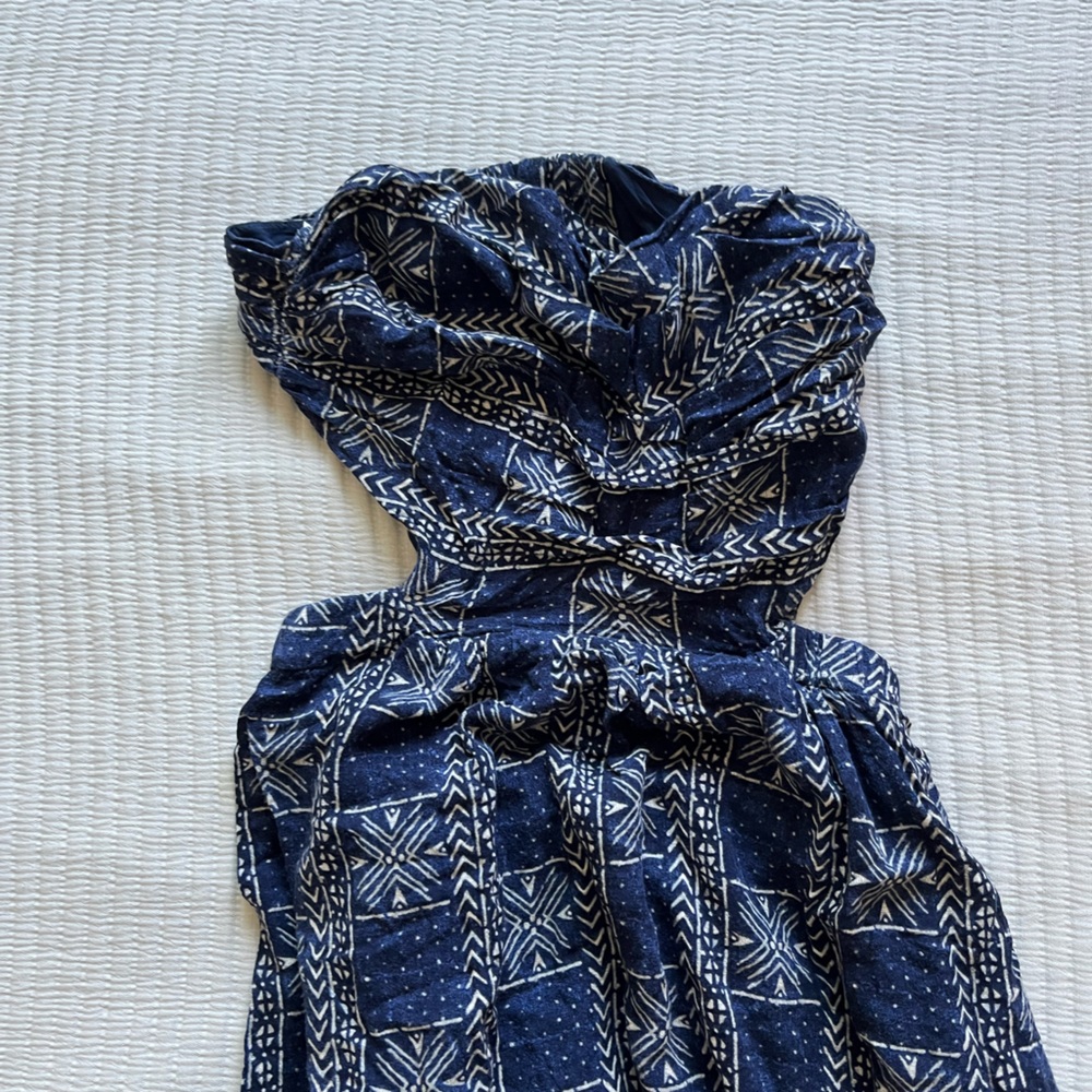 Free People Peyton Cut Out Maxi Dress in Navy Blue - Picture 8 of 8